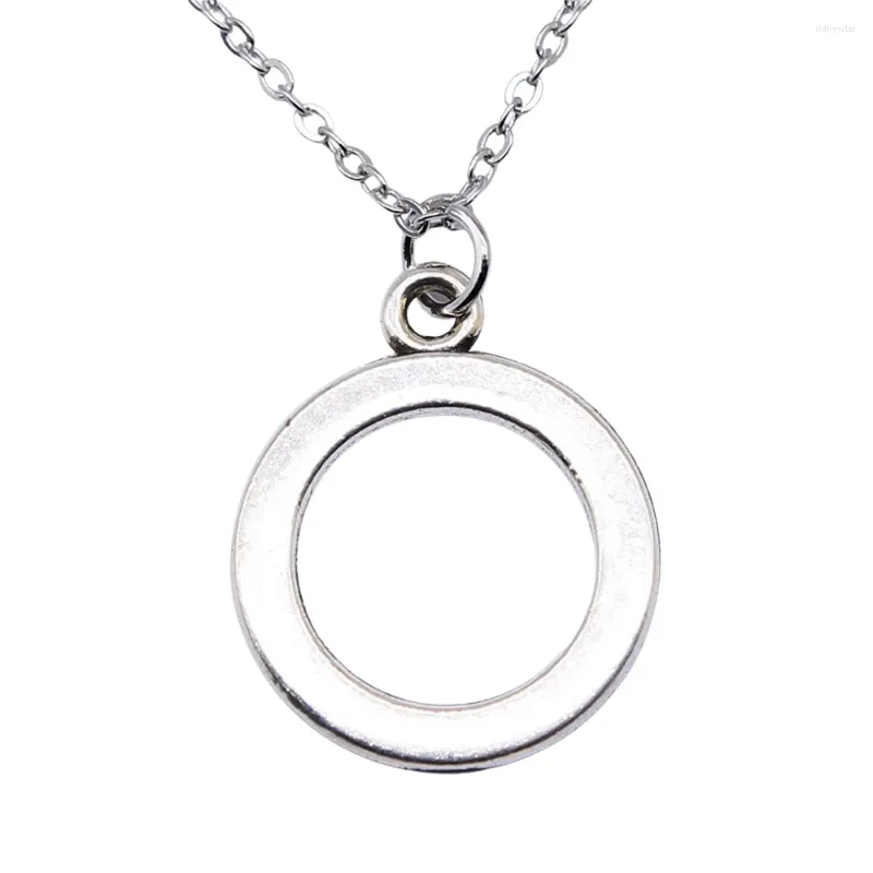 Pendant Necklaces 1pcs Glossy Circle Earring Choker Neck Car Accessories Jewellery Making Supplies In Chain Length 40 5cm