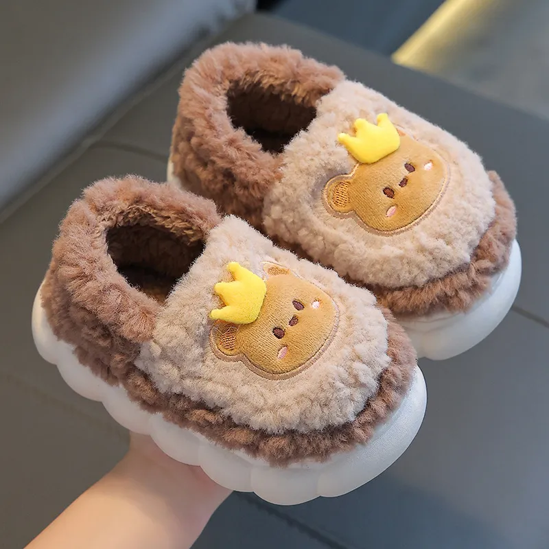 Teddy Bear Slippers For Toddlers Bulk Winter Cotton Slippers For