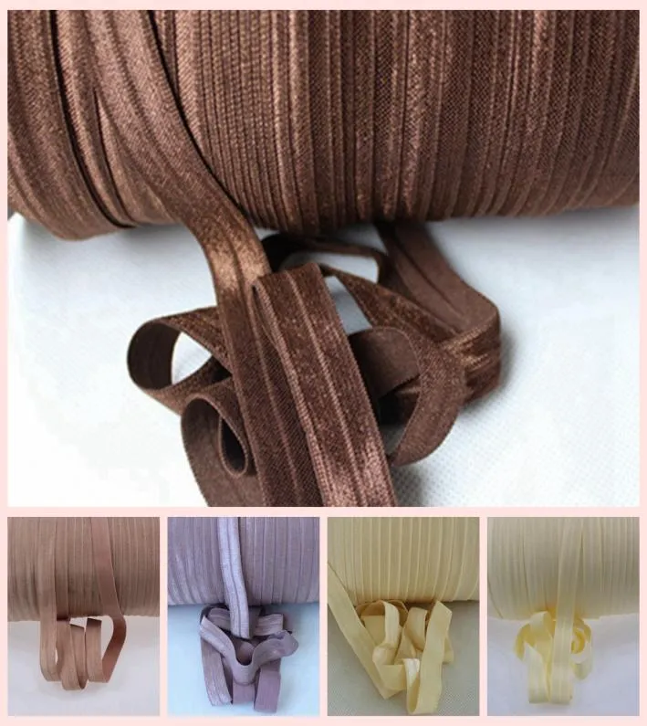 58 quot foe fold over elastic ленточной хвостики держатель Diy аксессуары Diy Accessories Randmade Clothing 100 Yards a Roll4816166