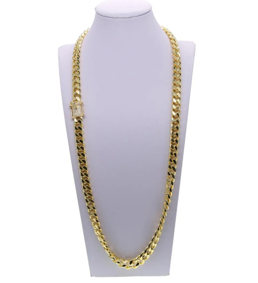 Collier de chaîne de liaison Hip Hop Mens Curb Colliers de chaîne cubaine Bijoux Bijoux Daily Life 61cm 71cm Collier de long pour HipHop3219783