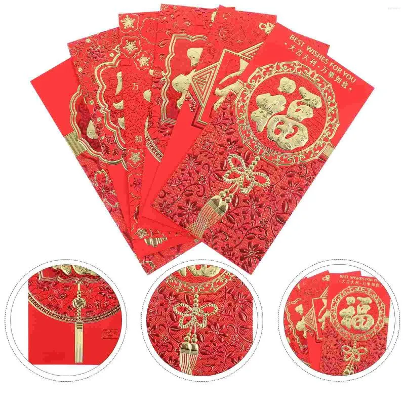 Geschenkverpackung Chinesisches Jahr Rote Umschläge luxuriöse Taschen Hong Bao Spring Festival Glücksgeld