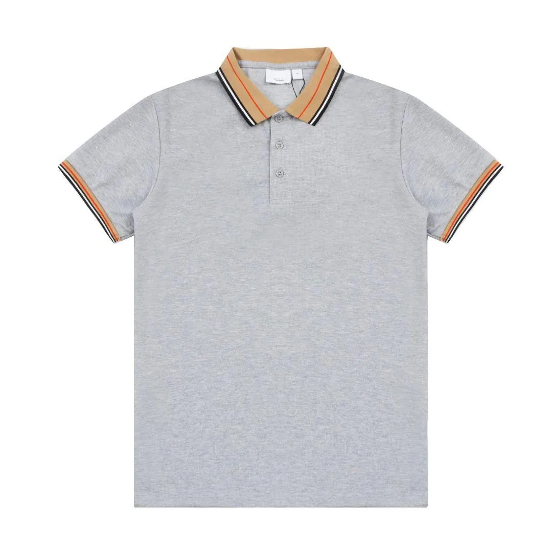 Mens Polos старший дизайнерский дизайнерский футболка для обычной футболки с высокой модной тенденцией клетчат