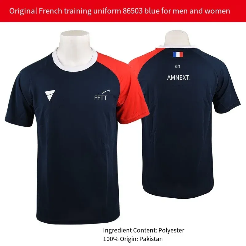 Jerseys tsp victas france national team Table tennis clothes sportswear short sleeve ping pong tshirt Sport Jerseys 83117