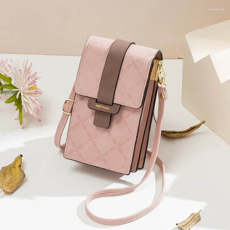 Bag Women Fashion Wild Crossbody Square Flap Messenger Ladies Mini Handbag Matte Leather Shoulder Female Clover Pattern