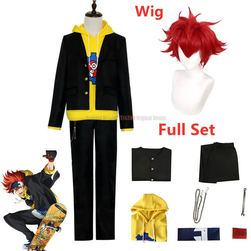 SK8 the Infinity Reki Kyan Cosplay Costume Hoodie Coat Outfit for  Halloween, Anime Fans