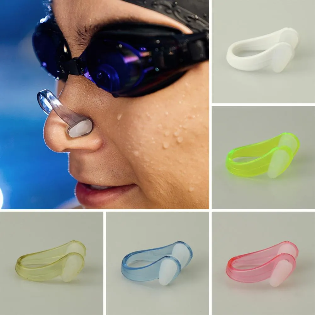 Silicone Nose Clip For Swimming – Anti-Leak, Black – 1 Or 3 Pack For Adults