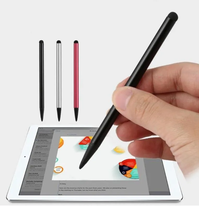 Universal plastkapacitansmotstånd Dual Använd Stylus Touch Pen Portable Mini Pen för iPad iPhone GPS3959437