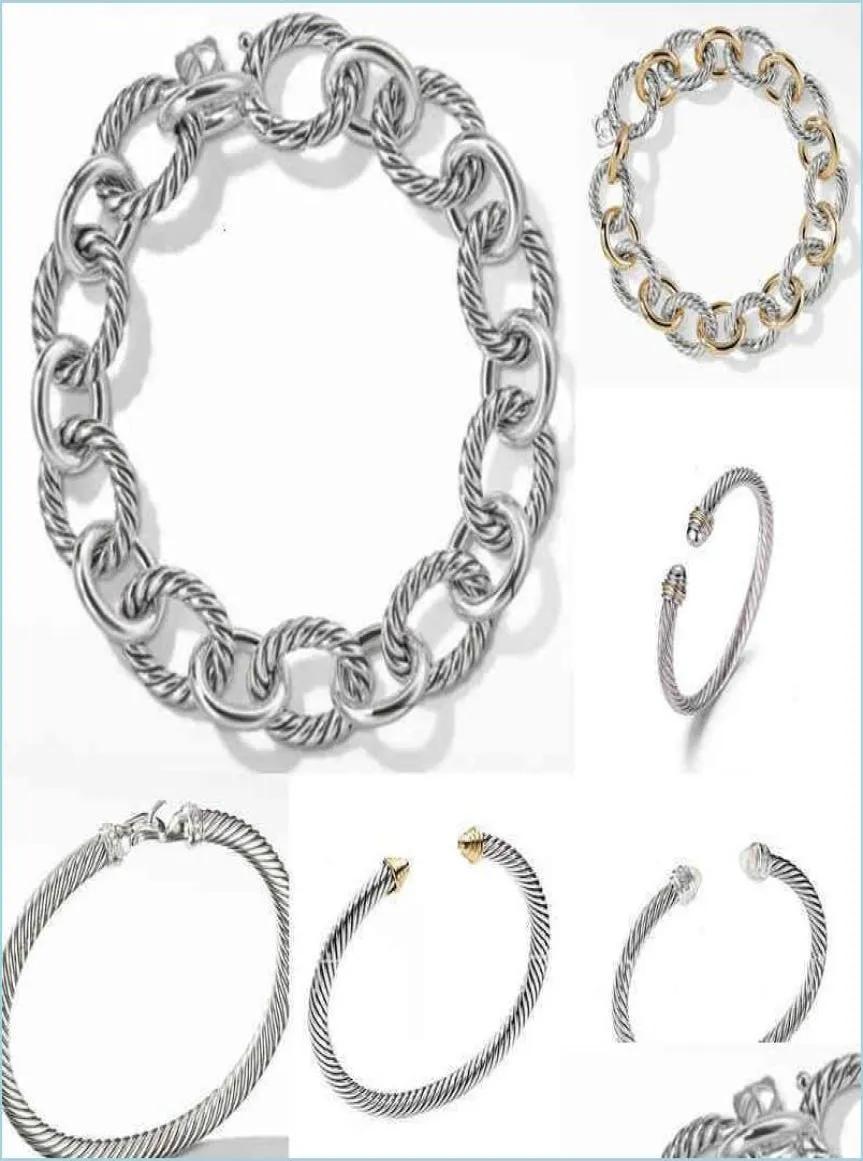 Gouden ketting armband dames bangle sieraden heren dy trend charme ontwerper vrouwen platina ed draad armbanden rond vergulde kop fas1519838