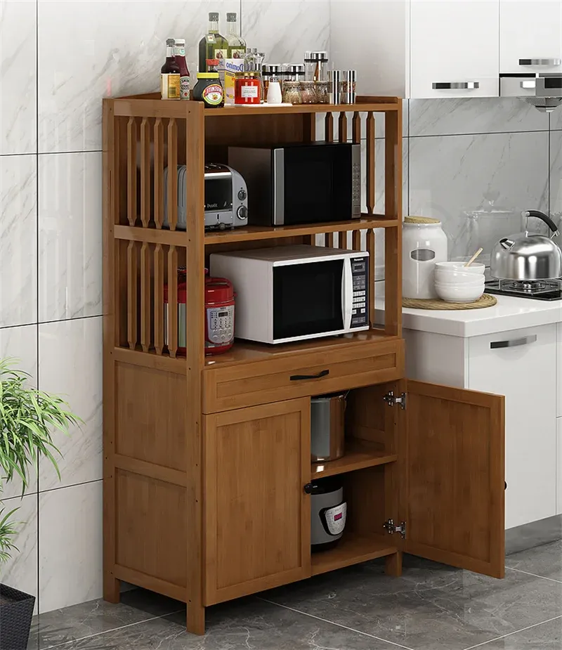 Bamboo kitchen shelf discount