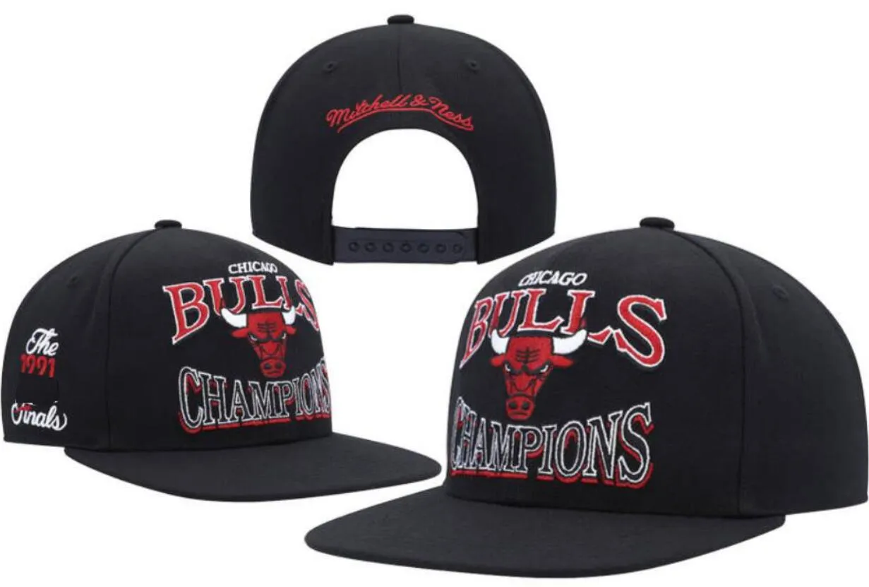 American Basketball Chicago "Bulls" Snapback Hats Teams Luxury Designer Finals Champions Locker Room Casquette Sports Hat Strapback Snap Back Justerable Cap A1