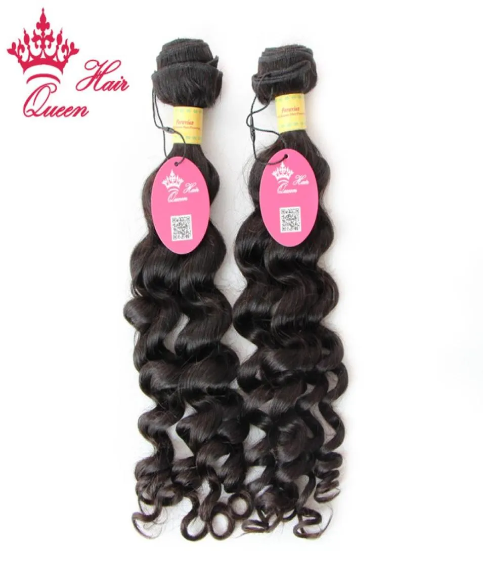 Drottning hårprodukter peruanska jungfru hår mer våg 2 st mycket toppkvalitet buntar 100 mänskligt hår snabbt 5801154