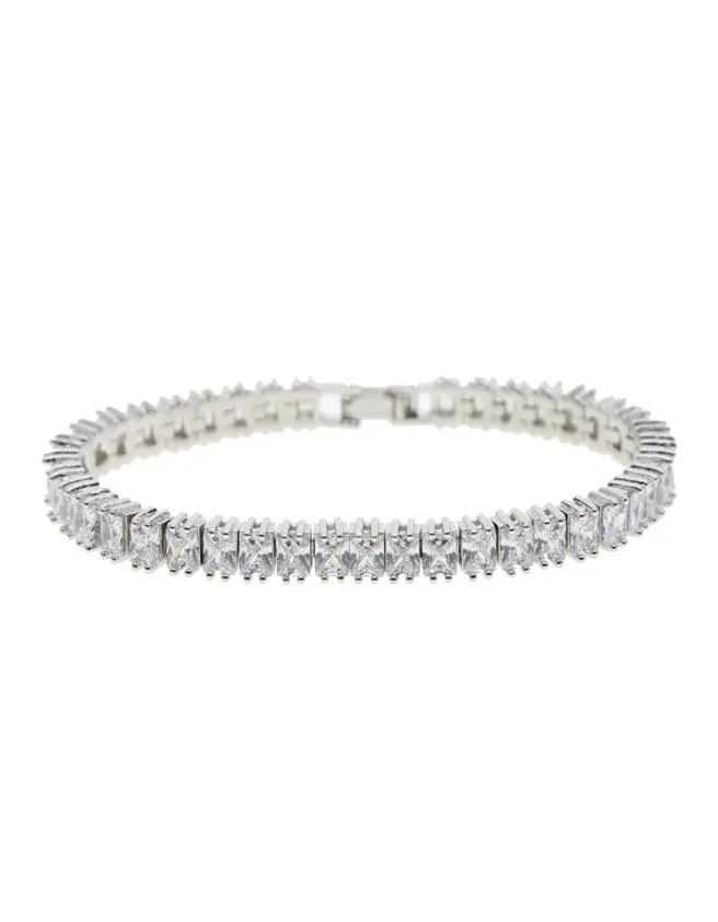 ファッションデザイナーSQAURE CZ PAVED TENNIS BRACELET BANGRES FOR MEN HIP HOP JEWELRY ICED OUT MENSテニスチェーンブレスレットJewelr4953994