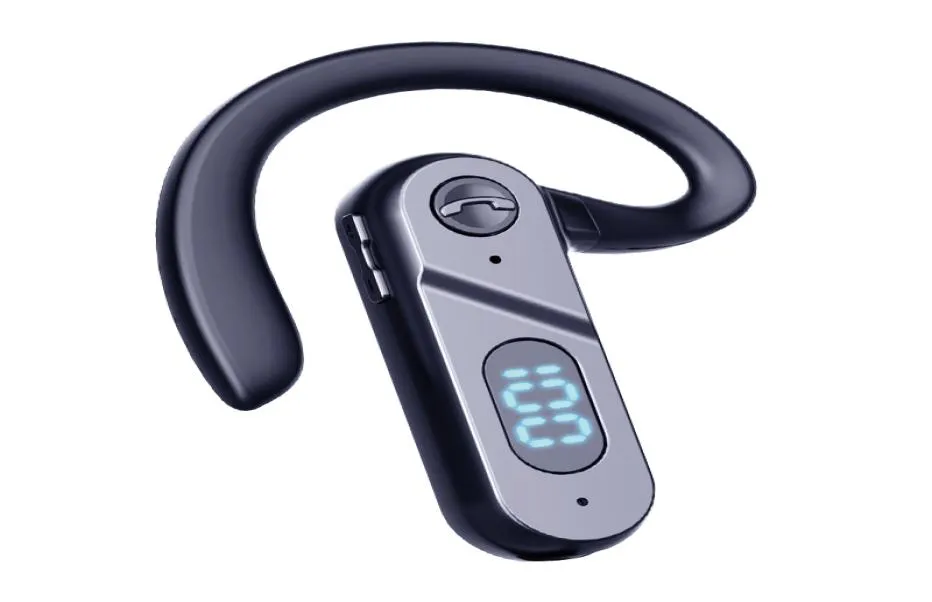 V28 Wireless Earphones BT 52 Business Headset Hanging Ear with MIC for All Phones1940845