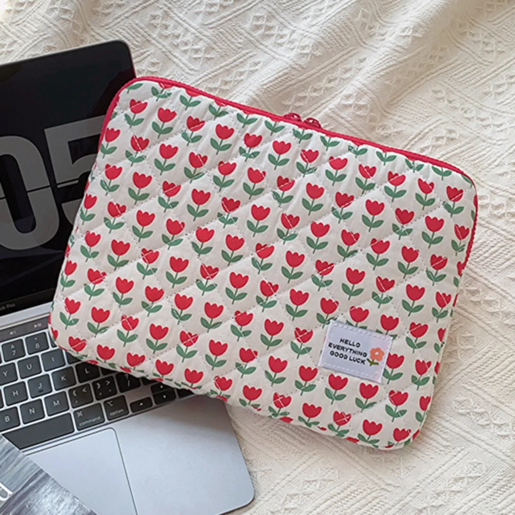 Cute Floral 14 Inch Laptop Case Portable Computer Sleeve with