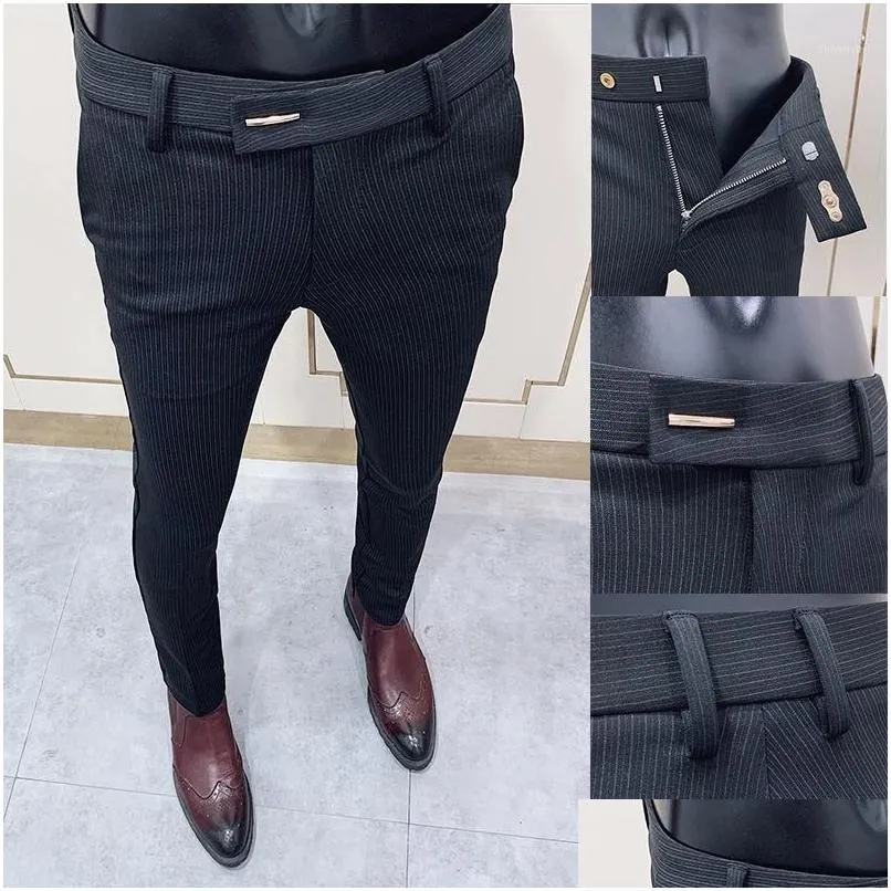 Abiti da uomo blazer estivi pantaloni vestiti per uomini slip in forma business da ferro casual