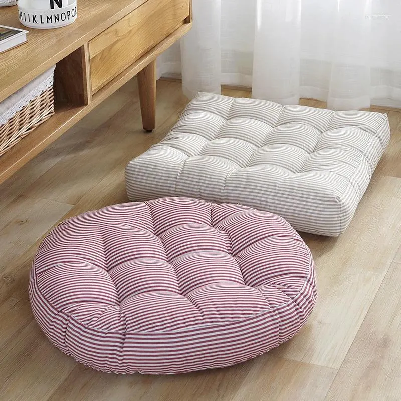 Oreiller style explosif chaise de pet épaissie tatami futon coton rond