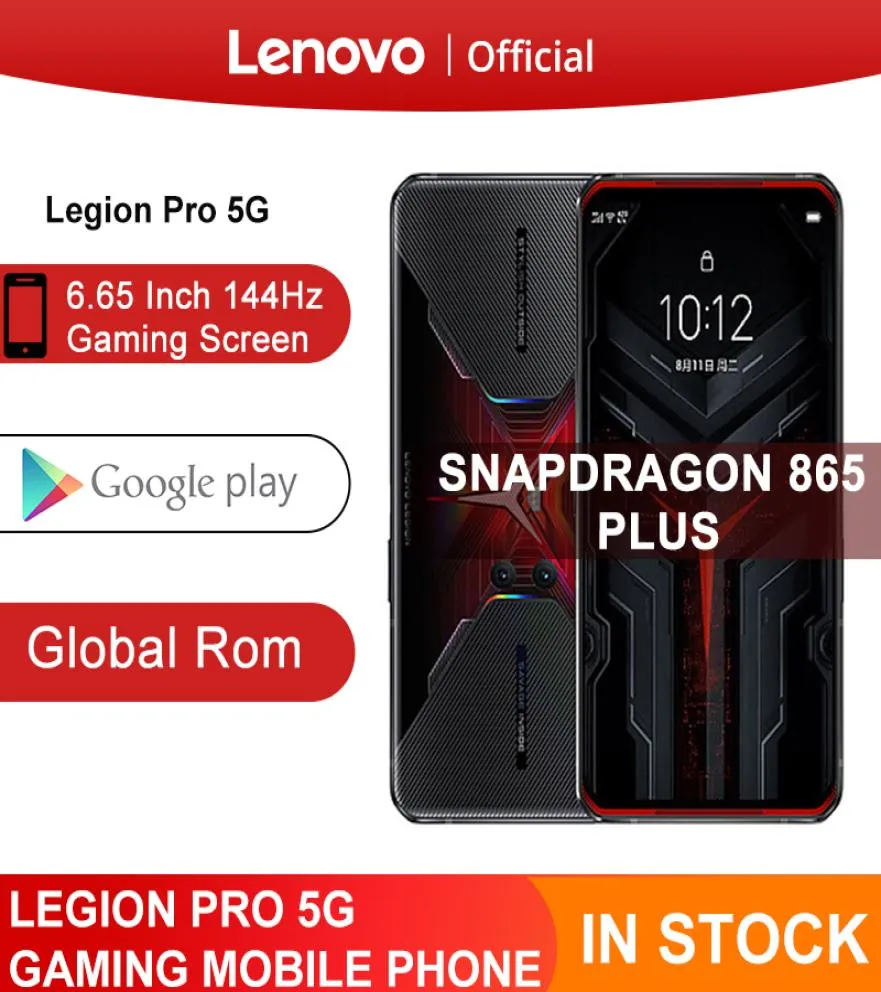 Global Rom Lenovo Legion Pro 5G Smartphone Snapdragon 865 Plus 665039039 144Hz Screen 64MP Camera 5000mAh 90W SuperCharge N8792733