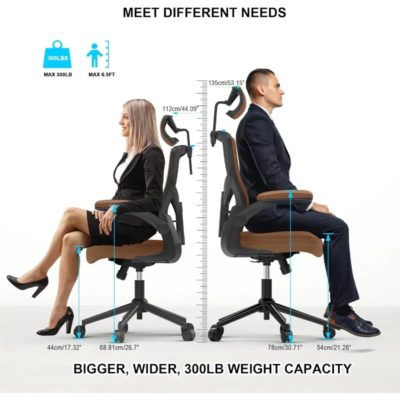 Silla Oficina Silybon Ergonómica - Malla Transpirable - Soporte Lumbar Ajustable