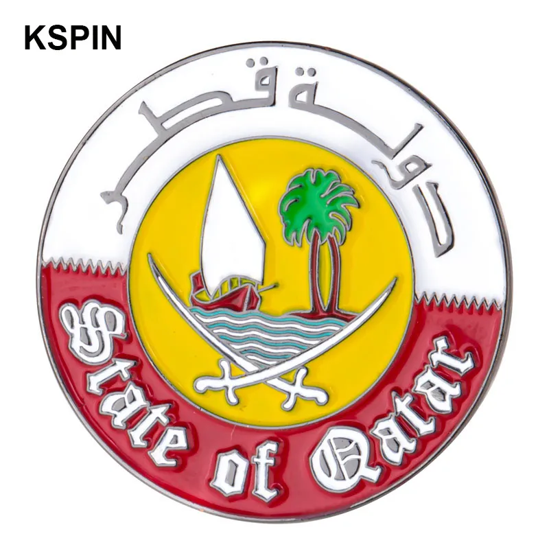 Qatar Flag Lapel Pins - Patriotic Enamel Badges, Unique Lapel Pins ...