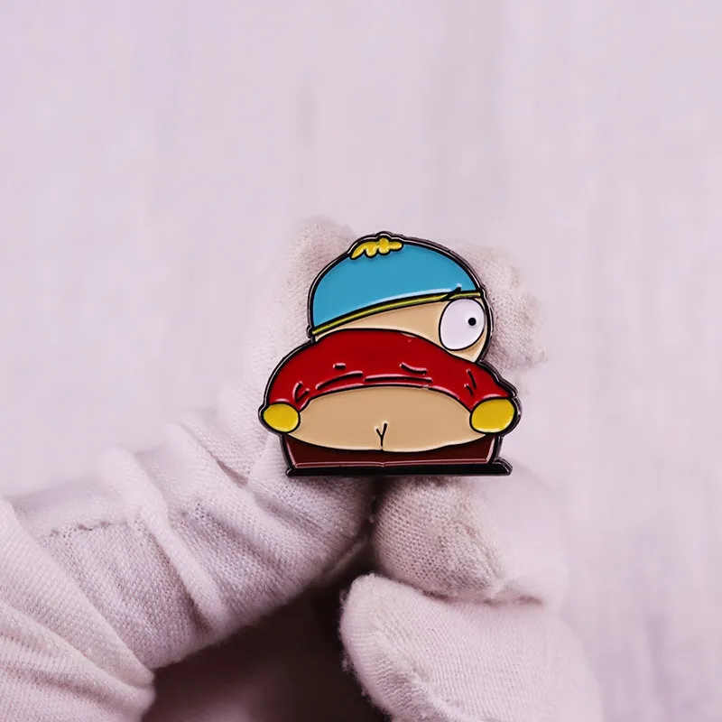 Childhood cartoon south park butt enamel pin childhood game movie film quotes brooch badge Cute Anime Movies Games Hard Enamel Pins