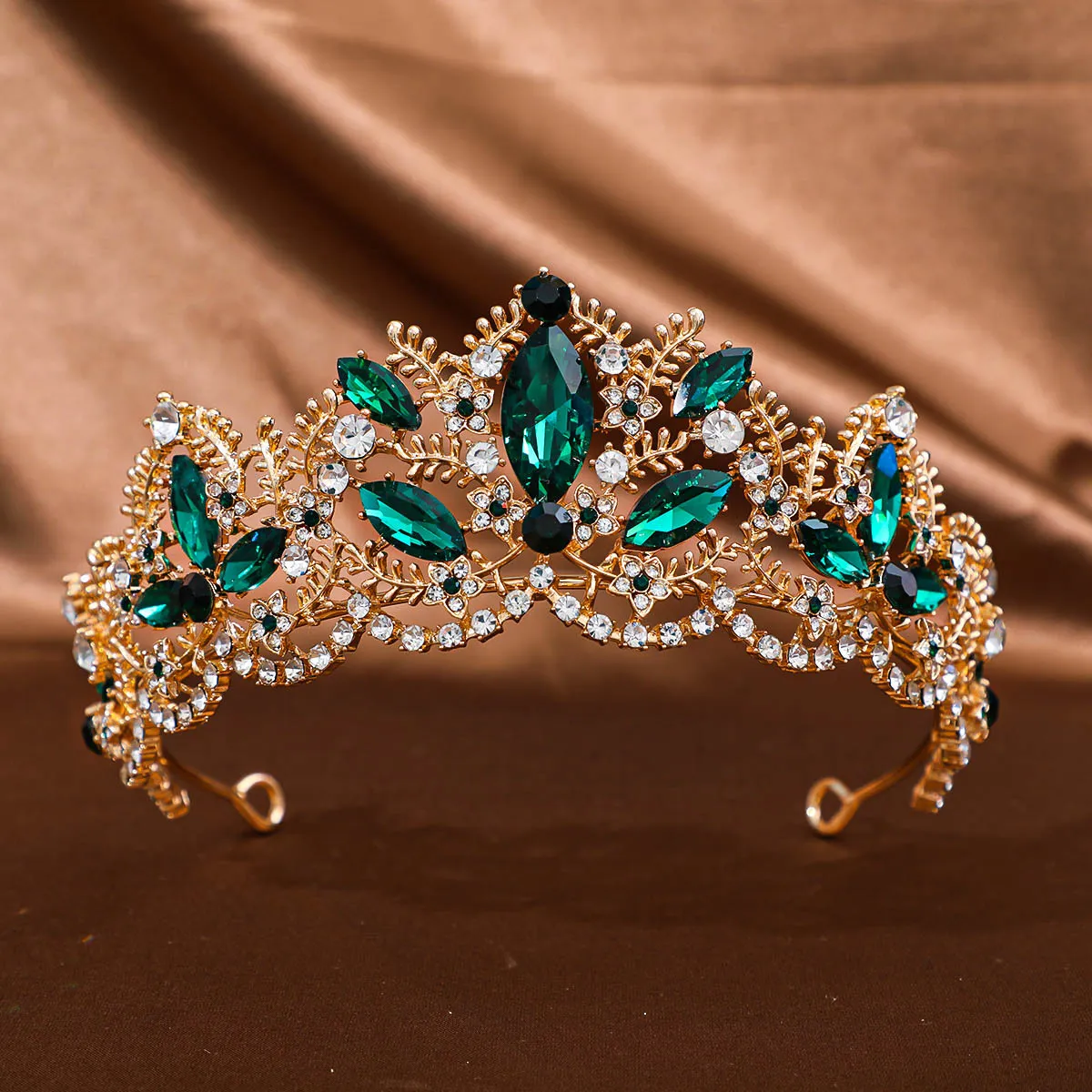 Vintage Bridal Hair Crown Headpiece Lightweight Zinc Alloy  display picture 1