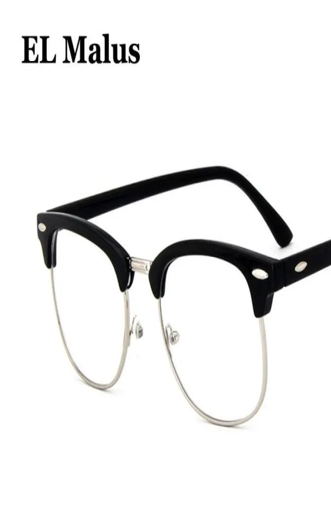 Sunglasses EL Malus2021 Brand Designer Mens Women Glasses Optical Frame Metal Clear Lens Eyeware Leopard Tan Black Silver Gold S6161396