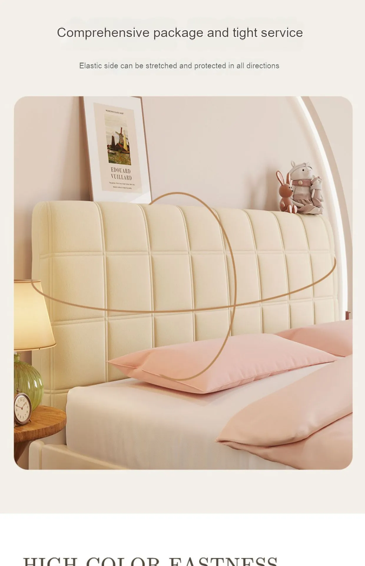 Thicken Quilted Bed Head Cover All Inclusive Plush Headboard Cover Girl  Bedroom Solid Color Bed Back Protector Covers De 19,31 € | DHgate, image size:1240x1920