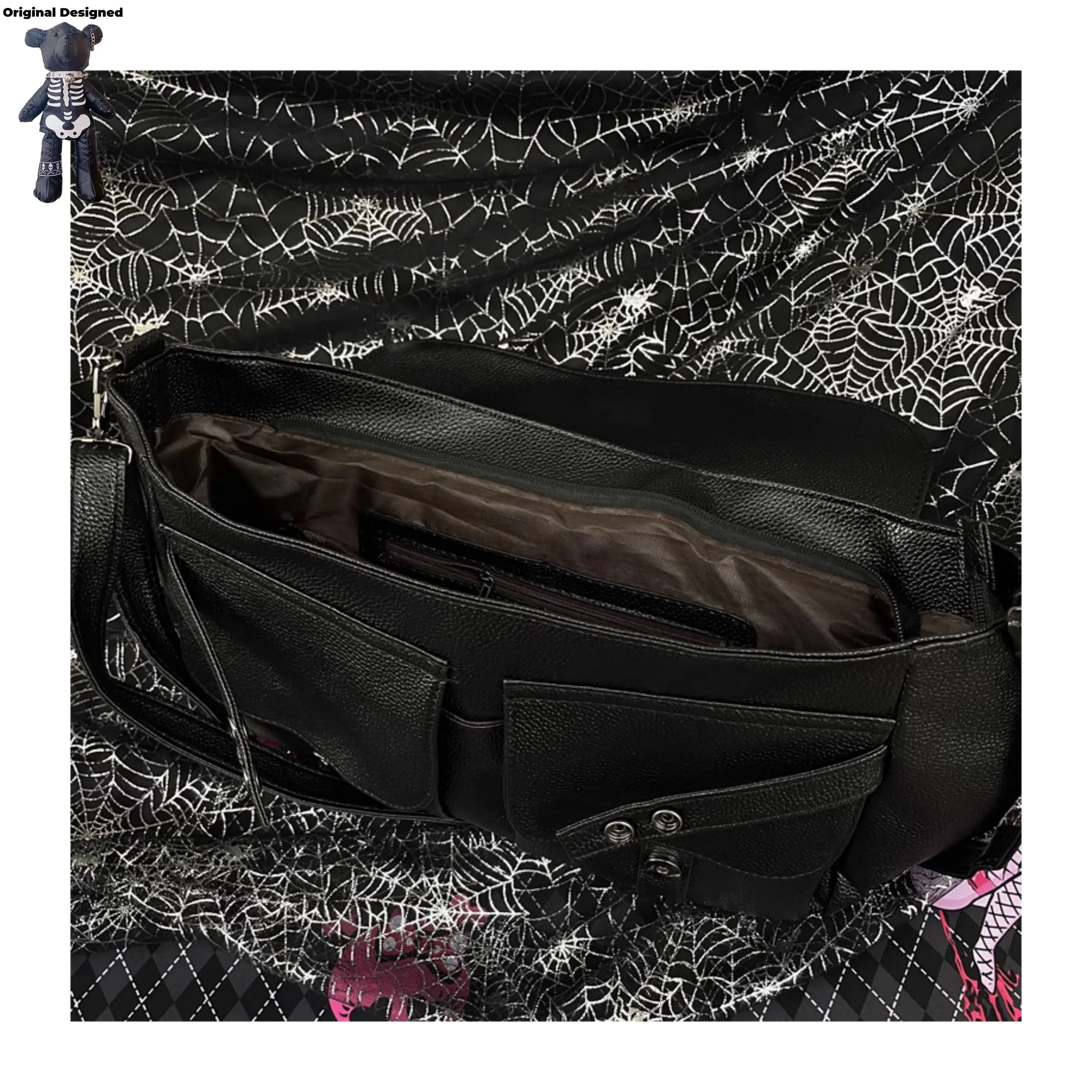 Gothic Cross PU Leather Skull Shoulder Bag | Punk Harajuku