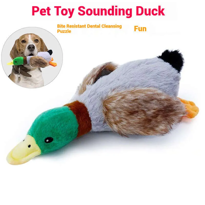 Squeaky Duck Dog Toy: Plush Sound Toy for Playful Pups 28cm Simulation,  Shop Now!