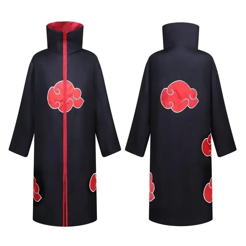 Akatsuki Style Ninja Robe Costume Set: Cloud Design Cloak, Cape, And ...