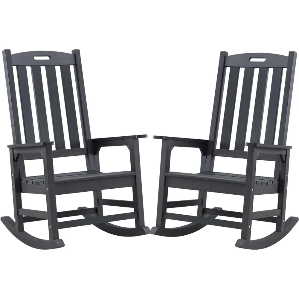 Patio Rocking Chair Easy Assemble Poly Rocker Chair For Both Outdoor ...