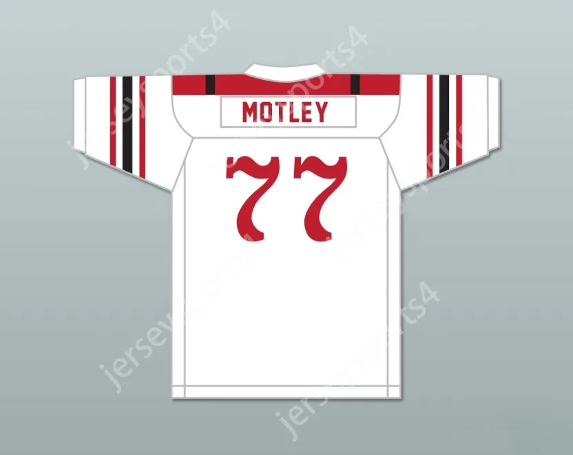 Custom Any Nom Number Mens Youth / Kids Marion Motley 77 Canton McKinley High School Pups White Football Jersey 1 Top cousé S-6XL