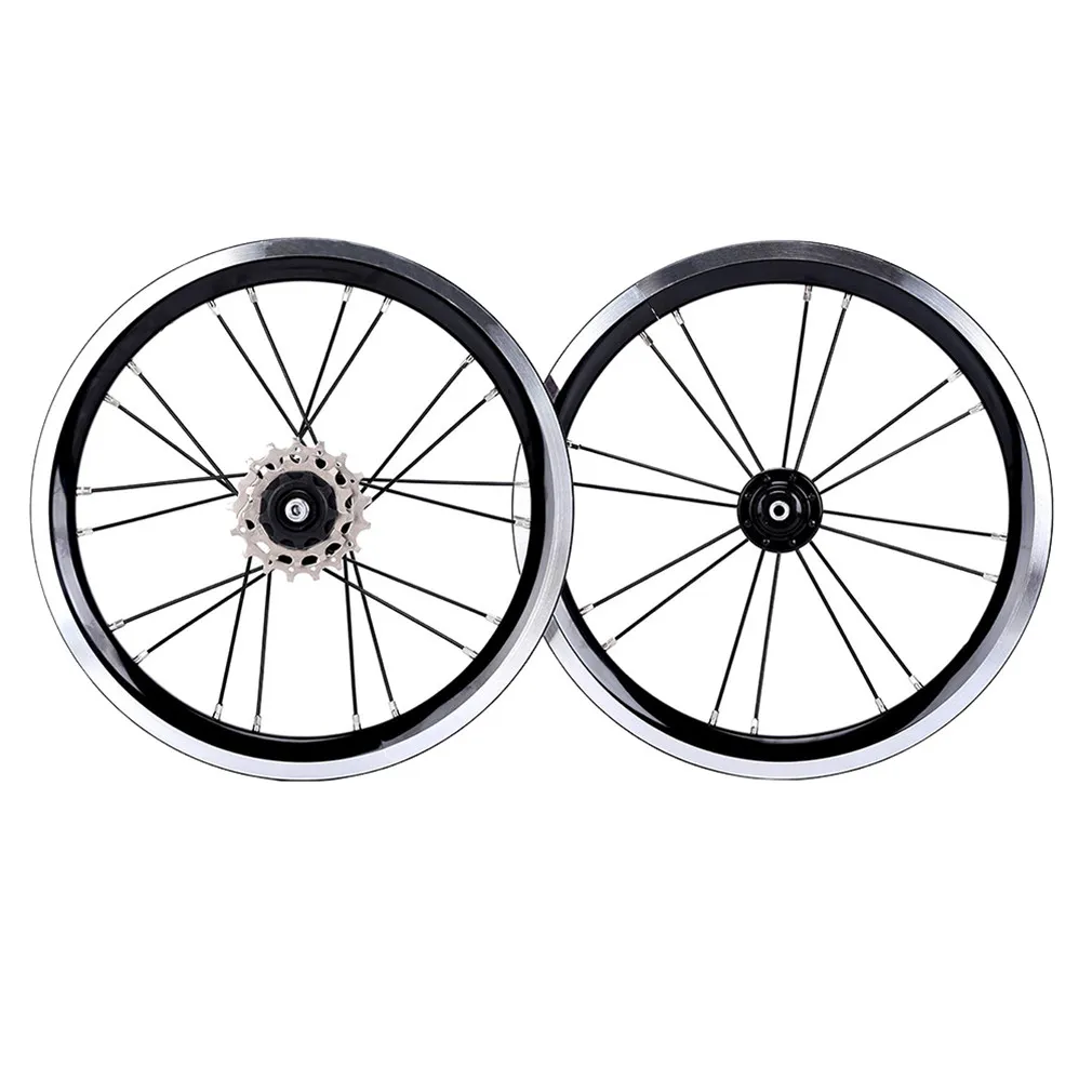 折りたたみ自転車用 ホイールセット 14インチ Vブレーキ シングルスピードハブ Amazon | 折りたたみ自転車用 ホイールセット 9T 14インチ V