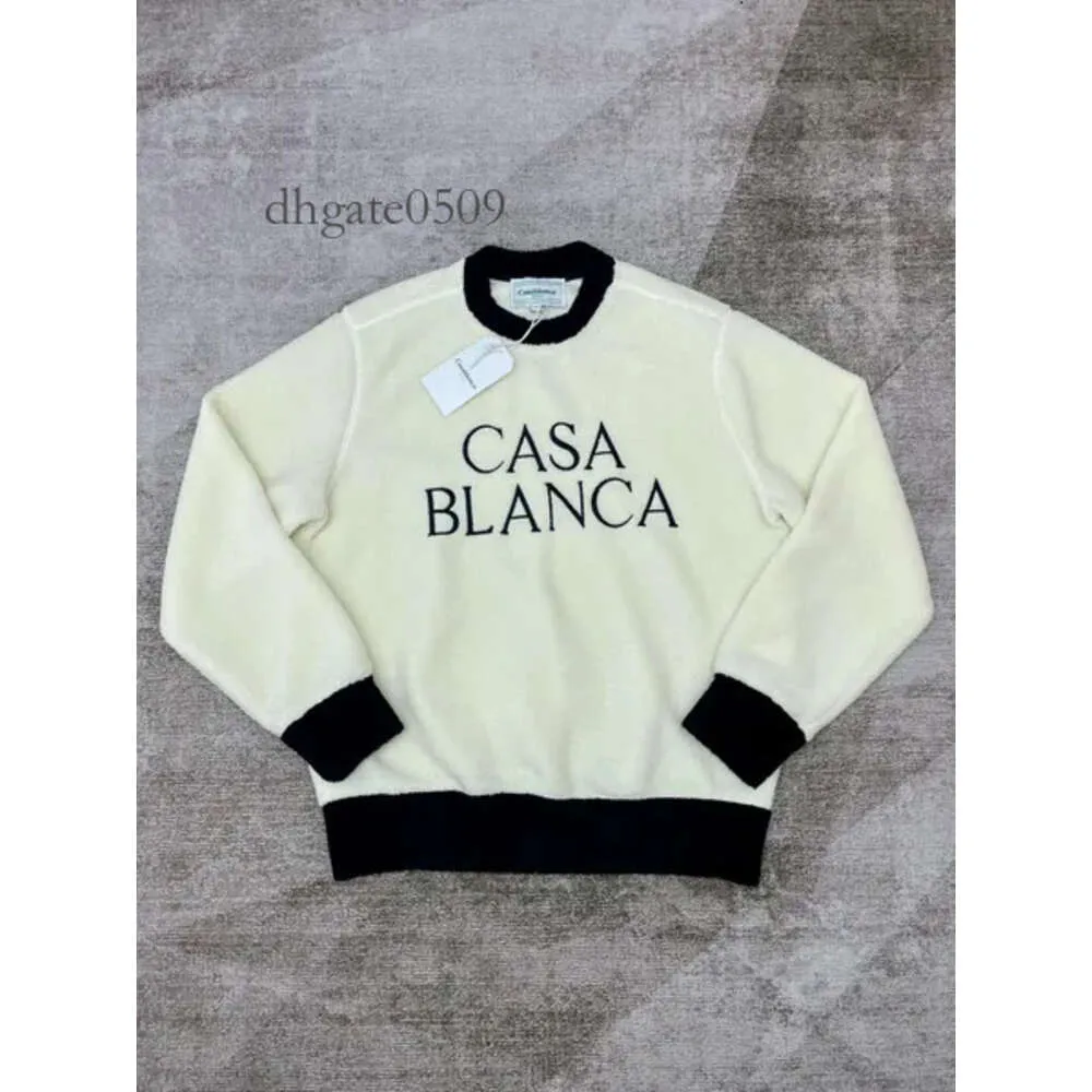 Casa Blanca Casablancas Sweatshirt Men Designer Sweaters mode lange mouwen casablanc losse trui pullover gebreide jacquard 851