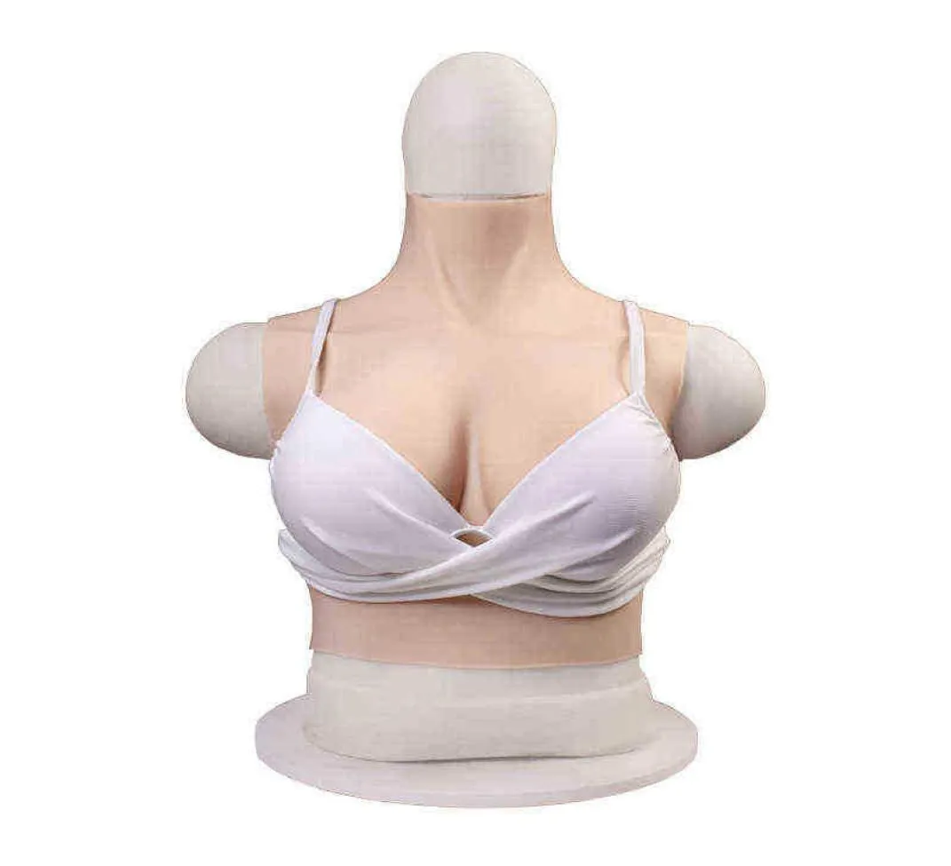 NXY Bröstform Kort öronmonterande silikonprotetiska bröstkorsning Cosplay Live Simulation 2205281720291