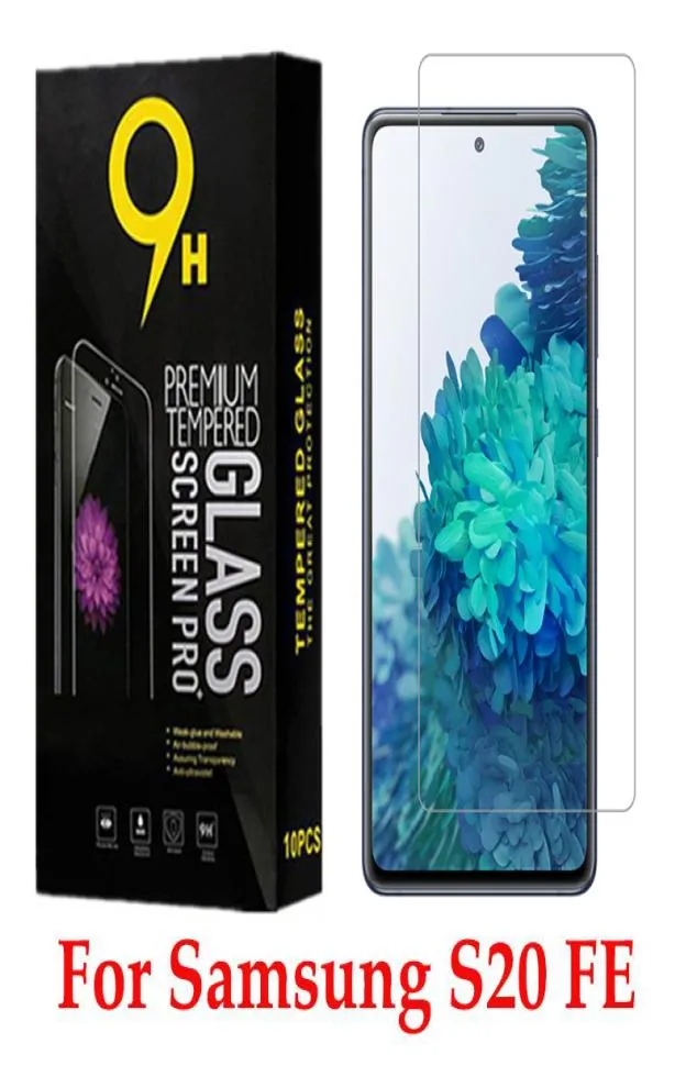 Glass temperato a copertura completa 9D per Samsung Galaxy S20 Fe 5G Screen Protector con scatola di carta8200257