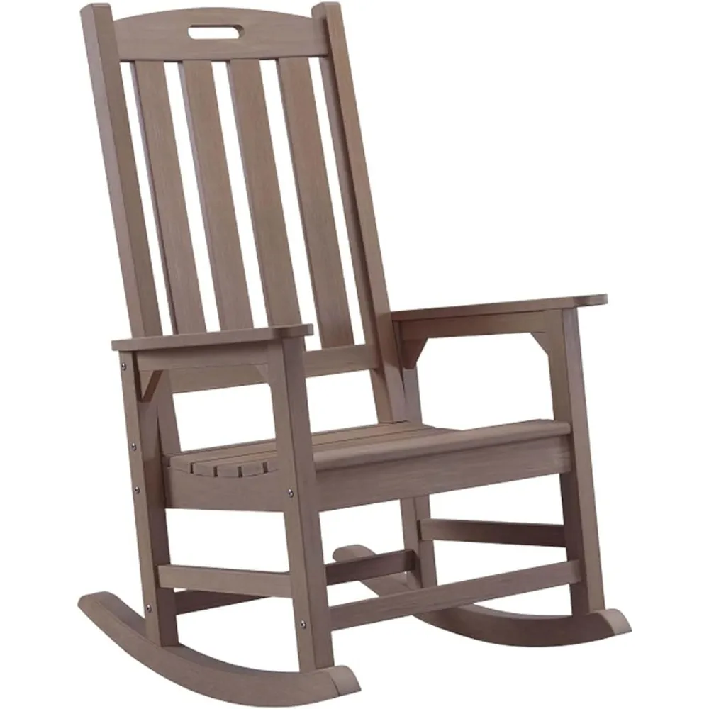 Patio Rocking Chair Easy Assemble Poly Rocker Chair For Both Outdoor ...