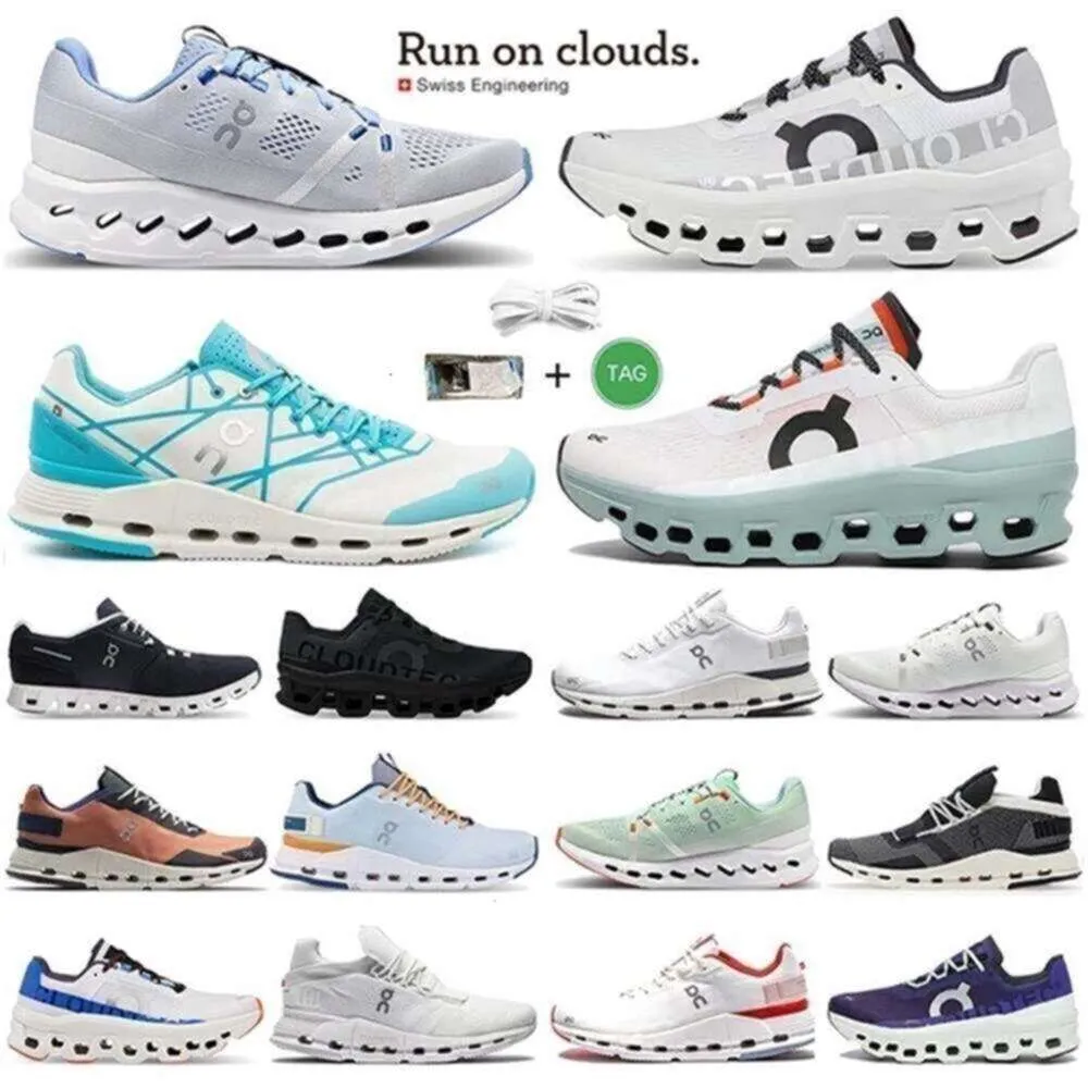 Top Quality On X Running Shoes Cloudsurfer All White Lumos