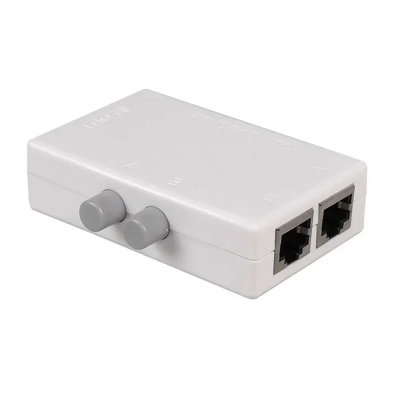 Mini 2 Port RJ45 RJ-45 сетевой коммутатор Ethernet сетевой короб