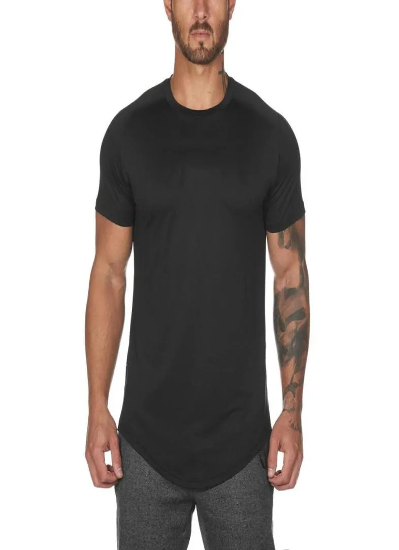 Camiseta deportiva masculina Europa y el entrenamiento de fitness de los Estados Unidos trotando el elástico elástico suelto transpirable transpirable TX-1 con forma de yoga de yoga2576890