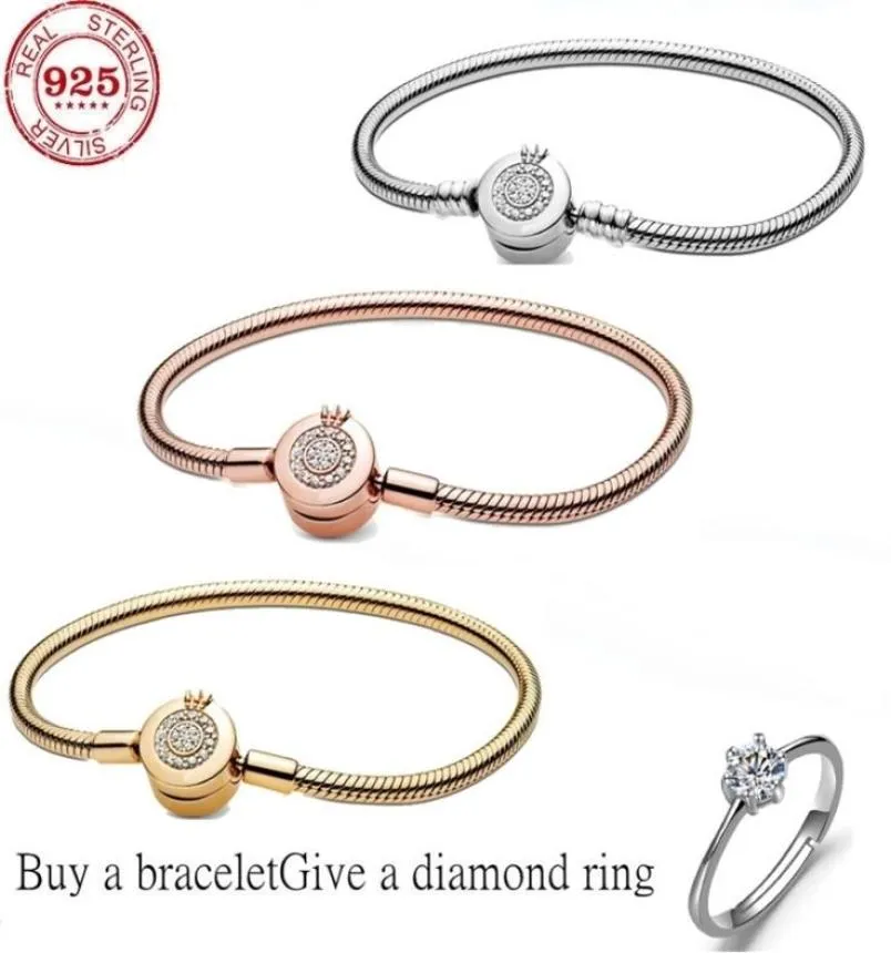 fit original 925 Sterling Silver Mesh bracelet Round Shape Chain charm fo 2202188073959