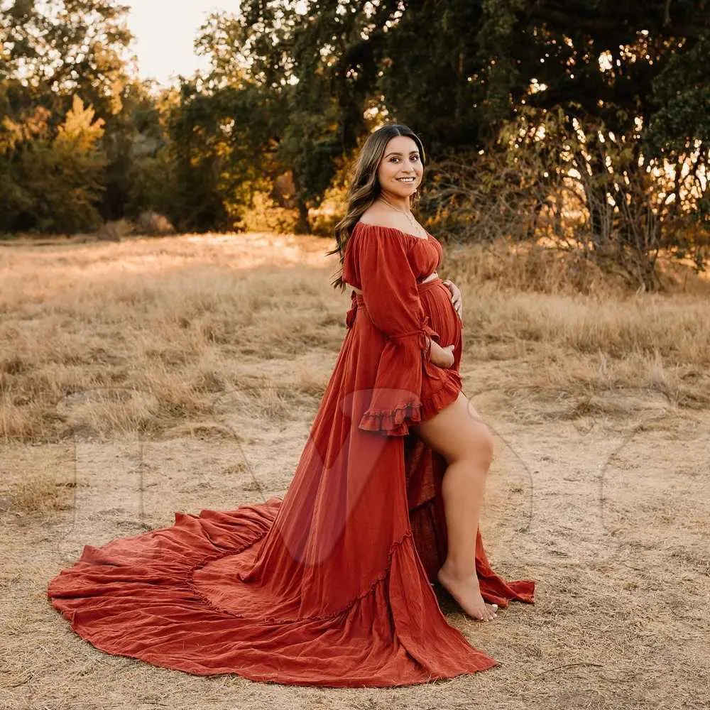 Maternity Dresses Pregnant Women Photography Bohemian Dress