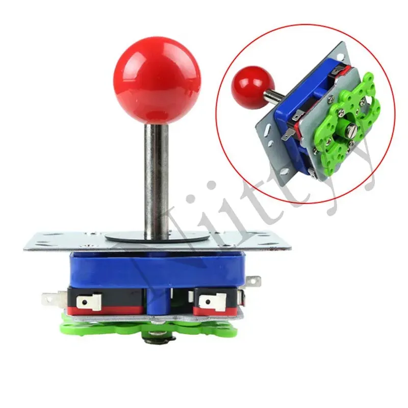 Oyunlar Arcade Zippy Joystick 2/4/8 Yol Rocker 34mm Top Ball Uzun SHAF Gecikme Kiti DIY Oyunları Klasik Oyun Denetleyicisi