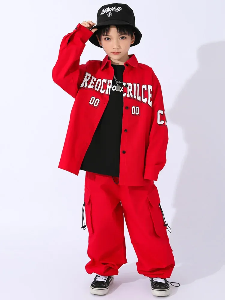 Kpop Hip Hop Boy Clothes Kpop Hip Hop Dress Boy Red Hip Hop