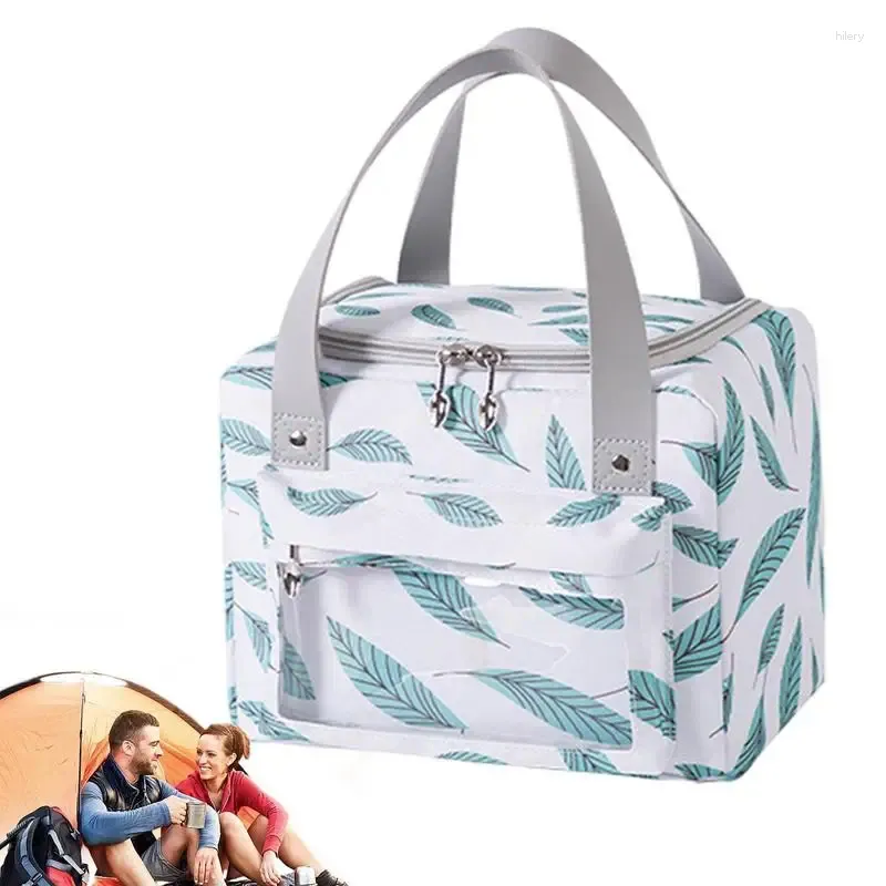 Storage Bags Lunch Box Tote Bag For Women Cute Thermal Bento Container Pouch School Offices Supplies