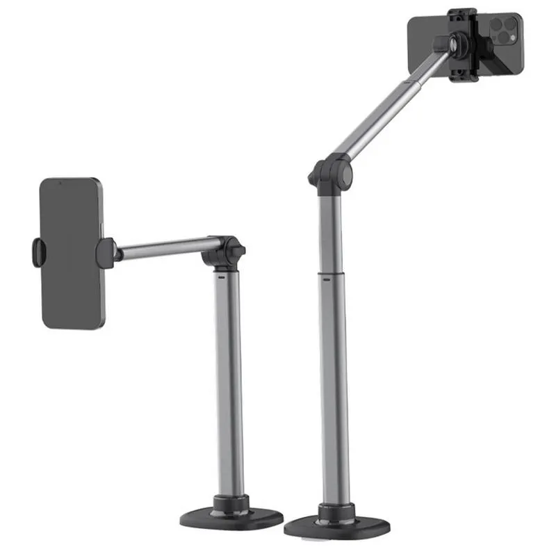 Save Big on Bulk Tripod Stand For Phone Video Recording Cell Phone Tripod  Mount Adjustable Aluminum Overhead Phone Mount Holder For Video Recording 