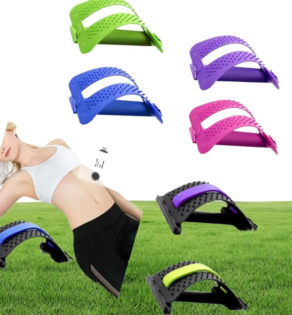 Équipement d'étirement arrière Masseur magique Magic Fitness Fitness Support Lumbar Relaxation Spine Corrector Health Care Massager Tool5018518