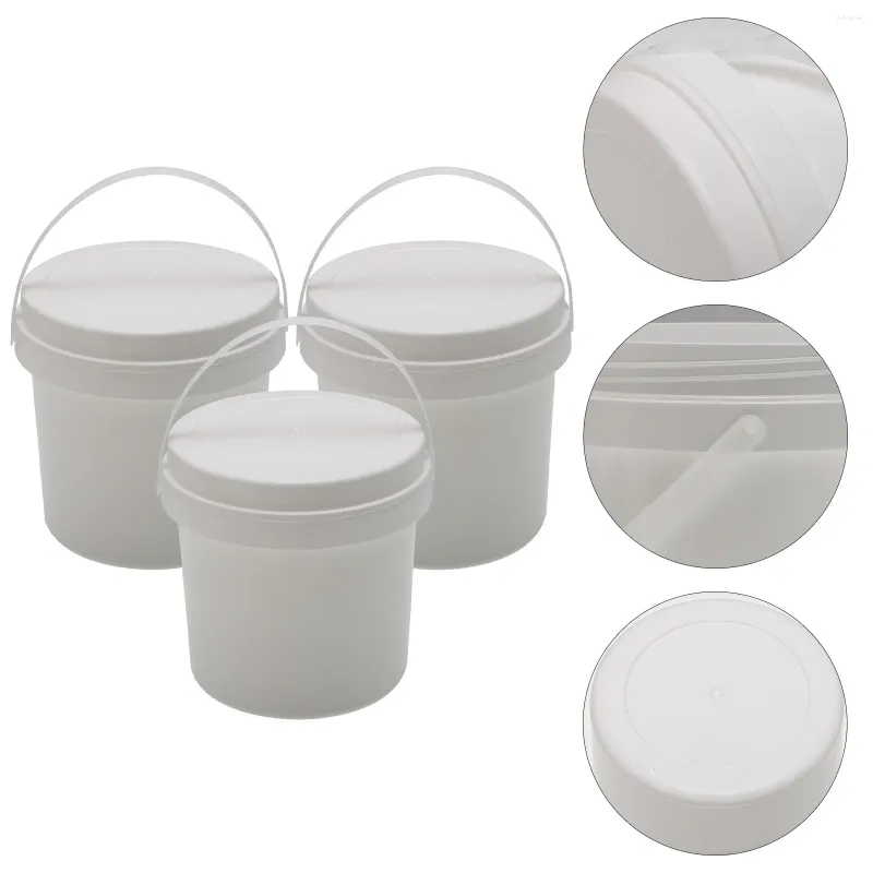 Sacs de rangement 3 pcs seaux seaux en plastique pour enfants FAVORS BLATIONS BLACHEMS Organisateur Powder Pp Child Small Patrins Toy