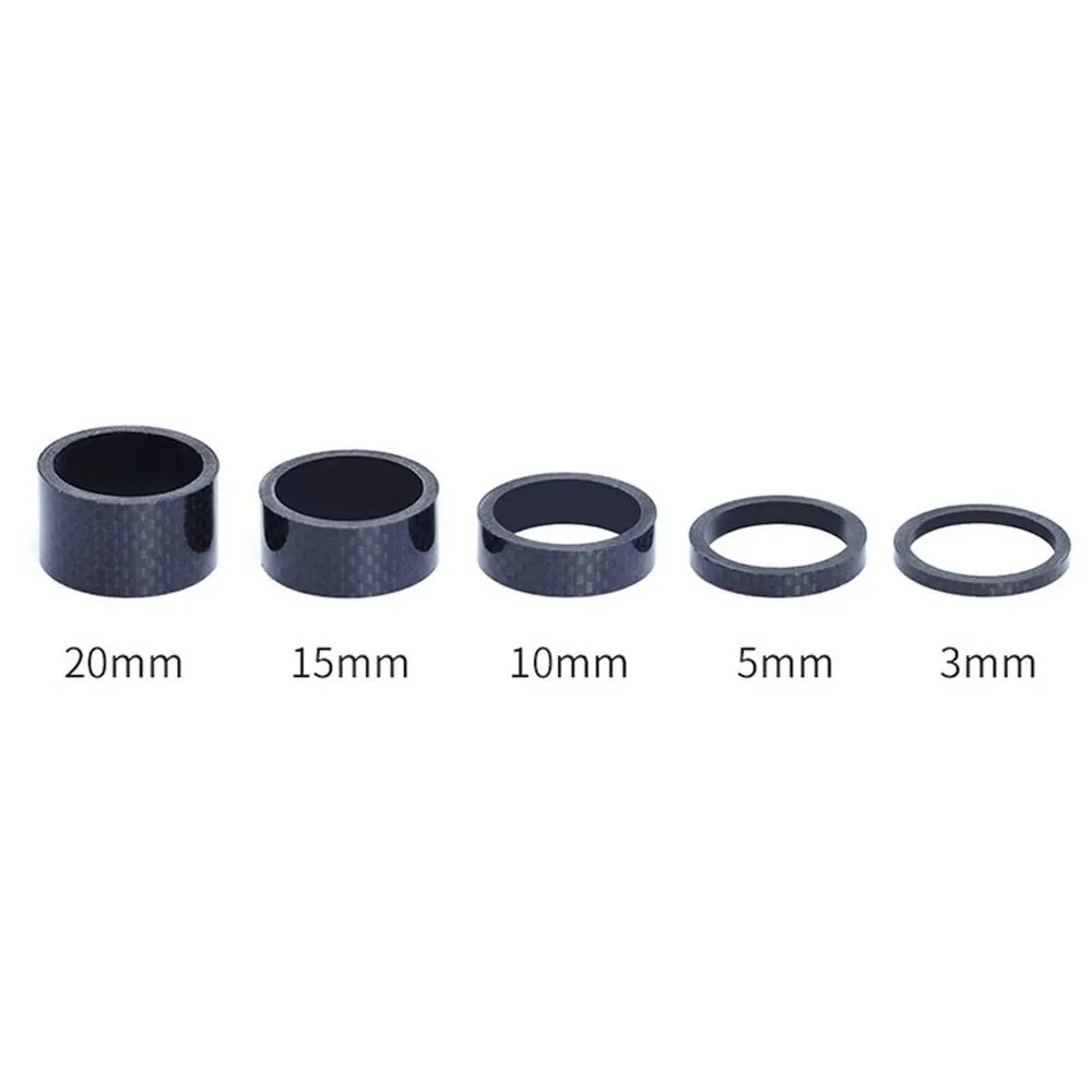 thumbnail image 2 of For Bikes Bicycle Headset Spacer Carbon Fiber Washer 28.6mm 1-/8" MTB Road Bike Fork Stem Tube Spacer Ultra Light Adjustment Accessories Headset Spacers 2 of 11