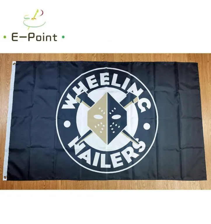 ECHL Wheeling Nailers Flag 35ft 90cm150cm Polyester Banner Decoration Flying Home Garden Festive Cadeaux4579143